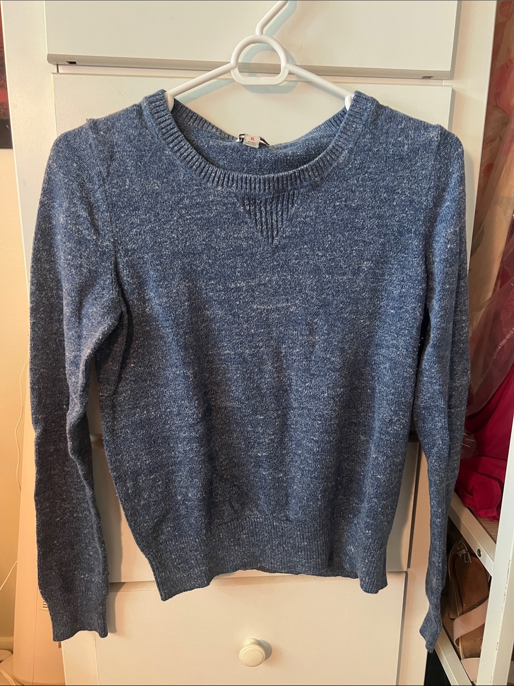 GAP Heathered Navy Crewneck Sweater - Women